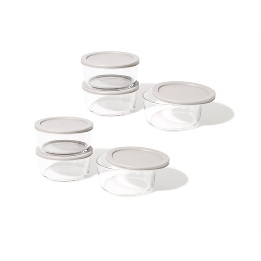 Glass Food Storage Containers — Set of 12