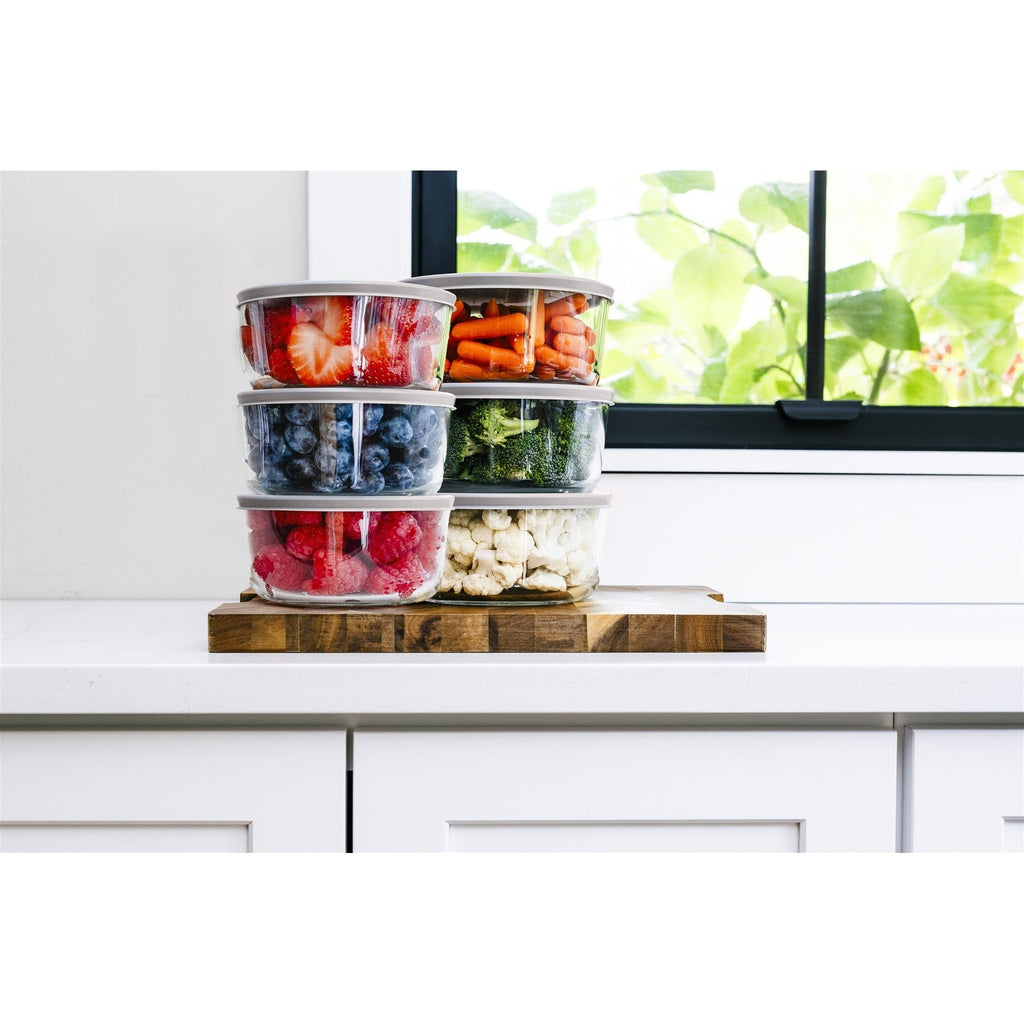 Glass Food Storage Containers — Set of 12