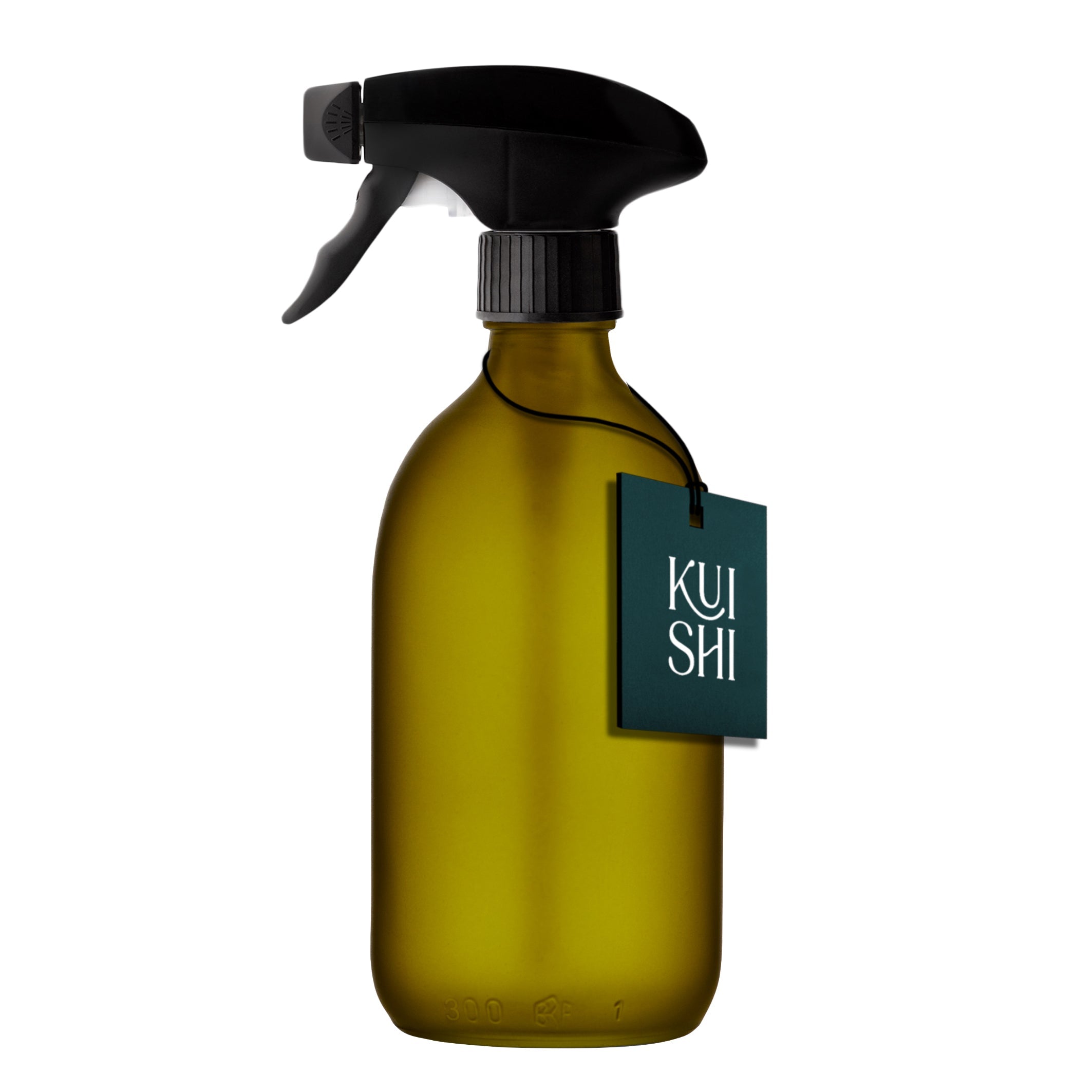 Refillable Glass Spray Bottle — Green