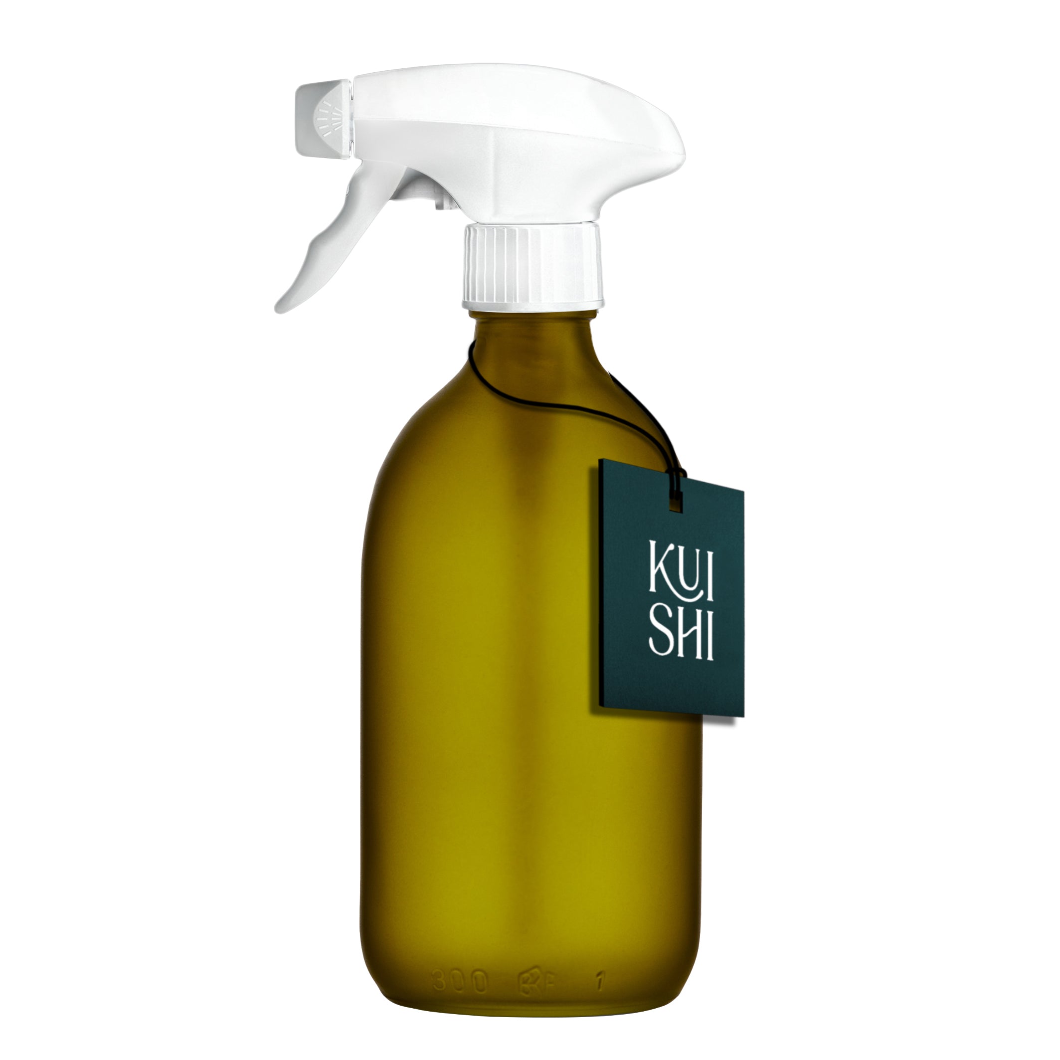 Refillable Glass Spray Bottle — Green